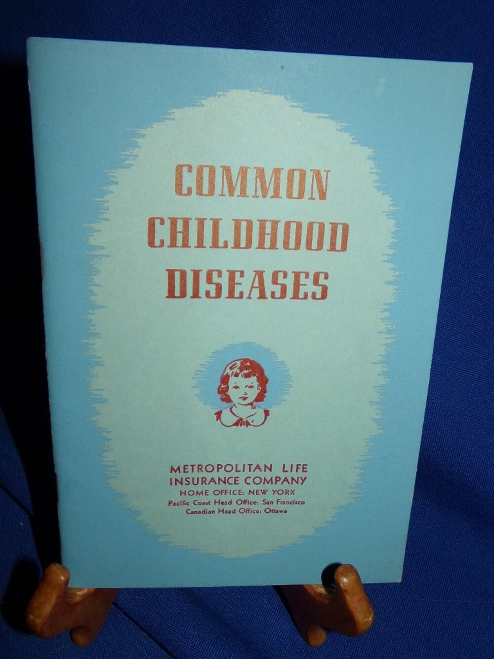 Vintage Softcover Book - Common Childhood Diseases - 1948 - Metropolitan Life